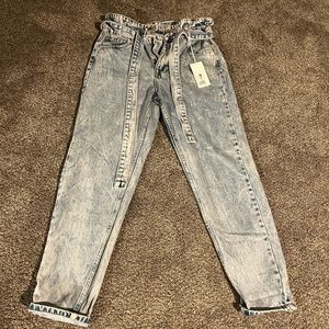 Refuge paper bag jeans - size medium - new with tags